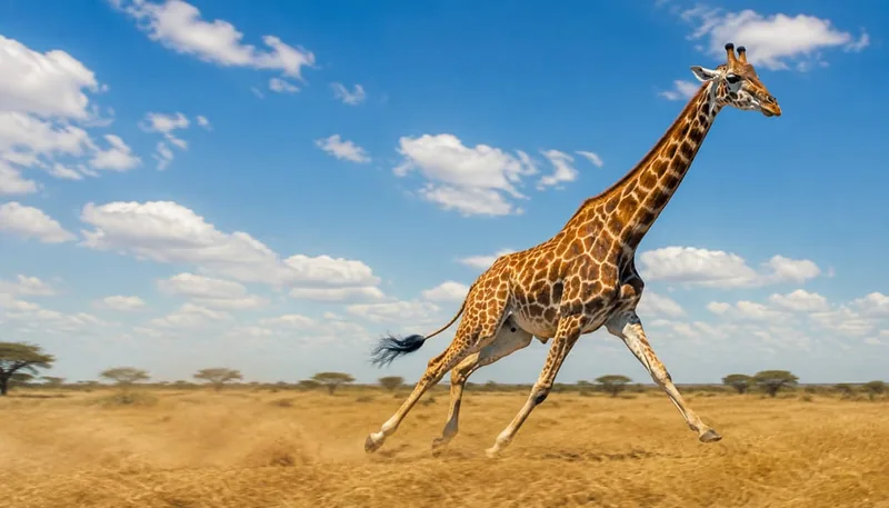 Twiga, the mascot for the Essential 20 Mbps business fibre package